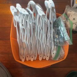 White Metal Brackets 