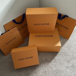 Louis Vuitton Boxes And Shopping Bags!