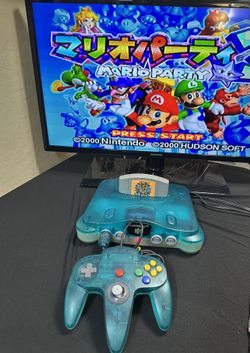 Nintendo 64 Japanese Fantastic Ice Blue