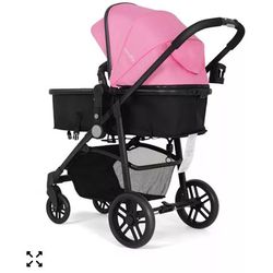 Baby 2 in 1 foldable stroller (bassinet)
