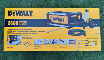 2600 PSI 1.1 GPM Cold Water Electric Pressure Washer