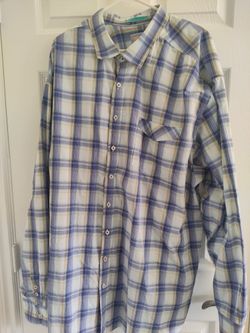 Tommy Bahama Jeans Island Crafted Men’s Button Up Plaid Shirt Casual shirt 3XT