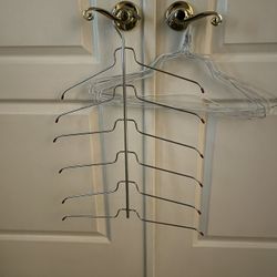 6 IN 1 CLOSET HANGER PLUS 10 MORE CLOTHES HANGERS FOR ONLY $4.00