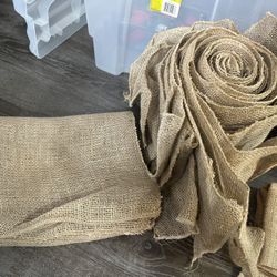 Burlap table runners