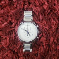 swiss made calvin klein men watch with brand new battery. (sells for $160 on ebay!)