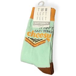 New ‘It Ain’t Easy Being Cheesy’ Adult Crew Socks Women’s 5.5-9.5 Men’s 5-8