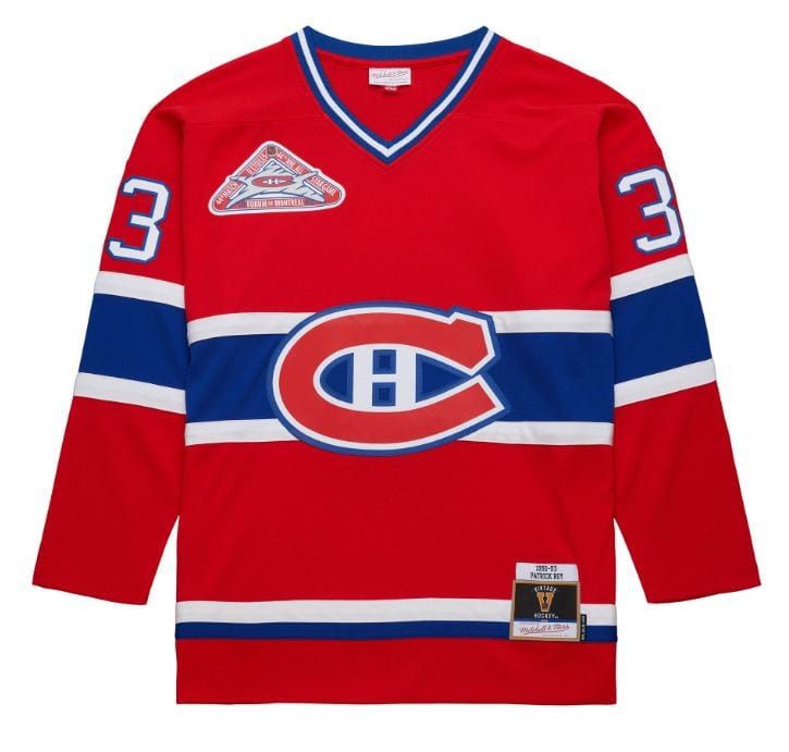 Adult Patrick Roy Montreal Canadiens Mitchell & Ness 1992 Red Jersey - Men's