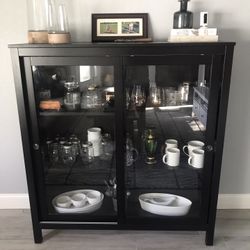 IKEA Dining Cabinet With Sliding Glass Doors