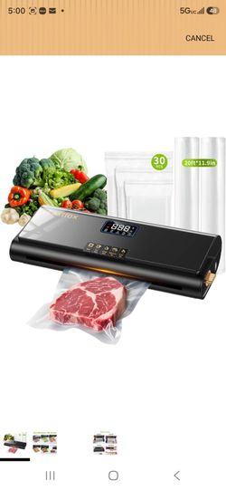 Food Preserver Vacuum Sealer Fully Automatic Heat Sealer Machine,