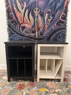 Black/white matching Organization Cabinets/side tables