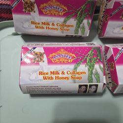 Rice Milk Soap With Collagen And Honey 