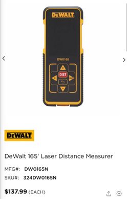 New Dewalt Laser