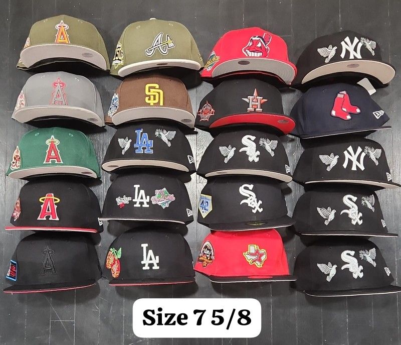 Fitted Hats In St Louis Size 7 5/8 Various Teams And Styles