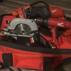 Milwaukee Power Tool set + chargers/batteries