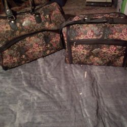Vintage Duffle Bag Set