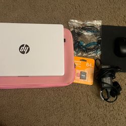  HP 14” Laptop + Full Bundle – Charger, Mouse, HDMI, microSD & More