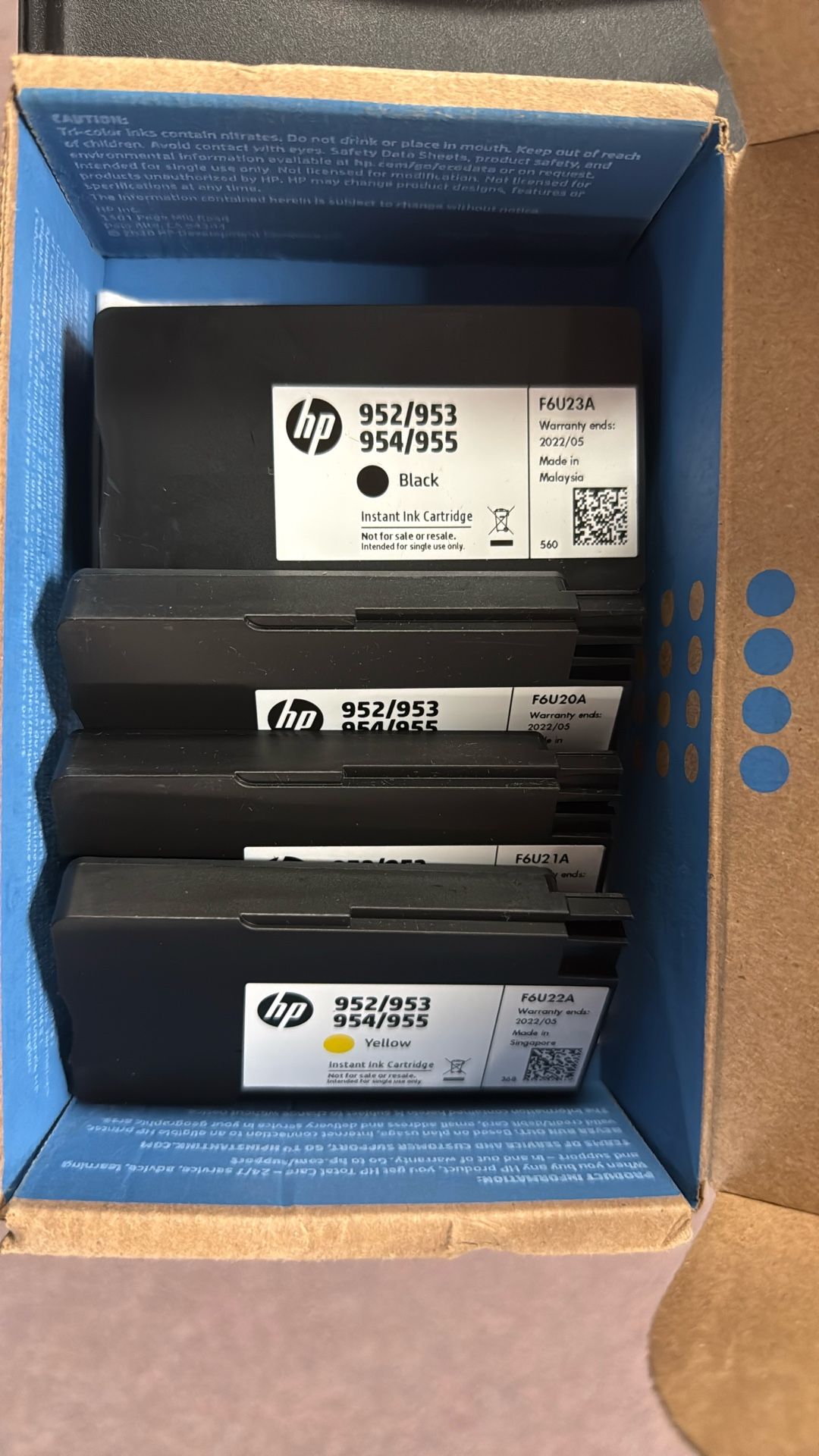 HP 952 953 954 955 Universal Ink Cartridges Black,y,c,m
