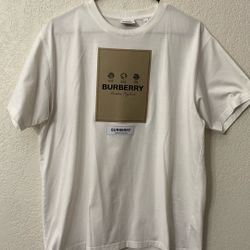 Burberry Box Logo White T-shirt Size (S) 