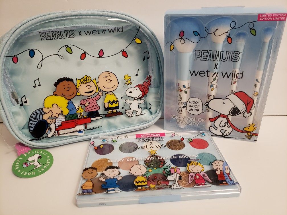 Charlie Brown And Snoppy 3pk Makeup Set For Sale