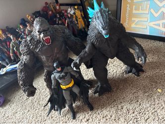 McFarlane Godzilla and Kong + Batman