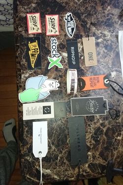 Stickers and tags
