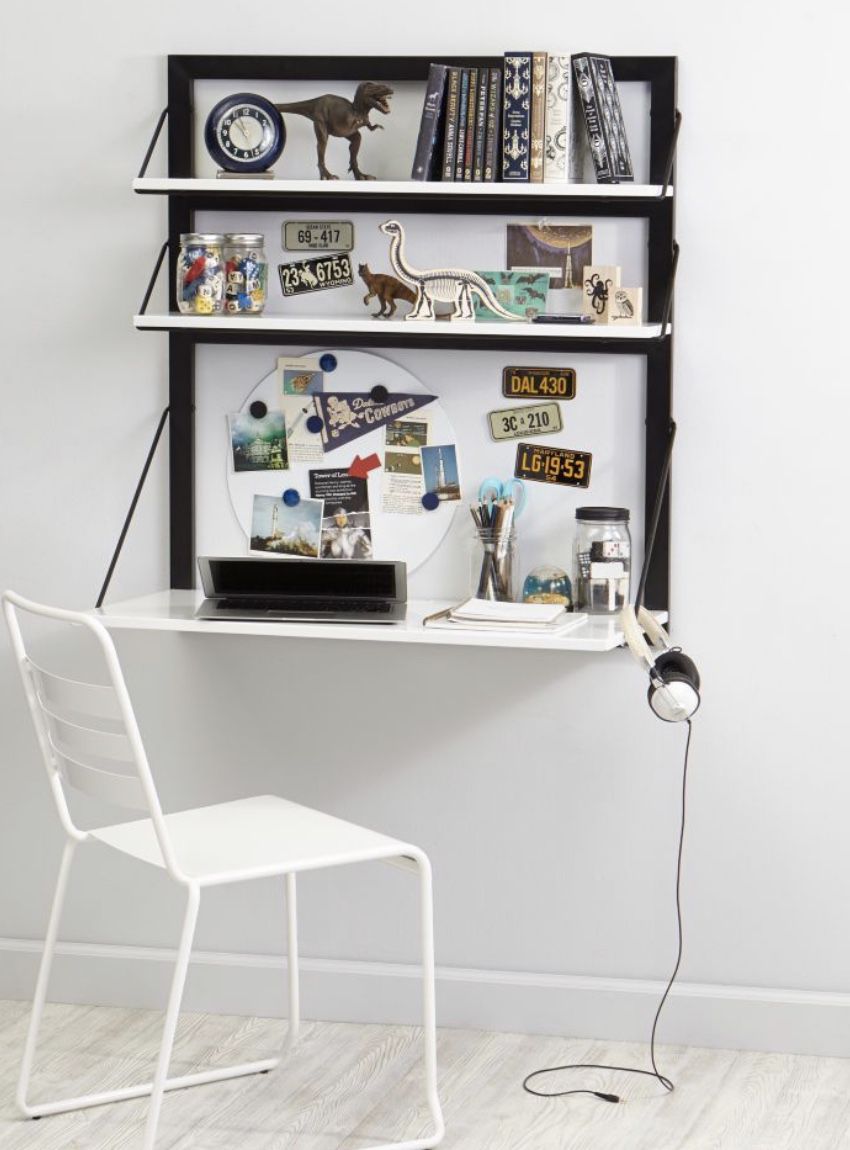 Wall mounted desk - crate and barrel kids