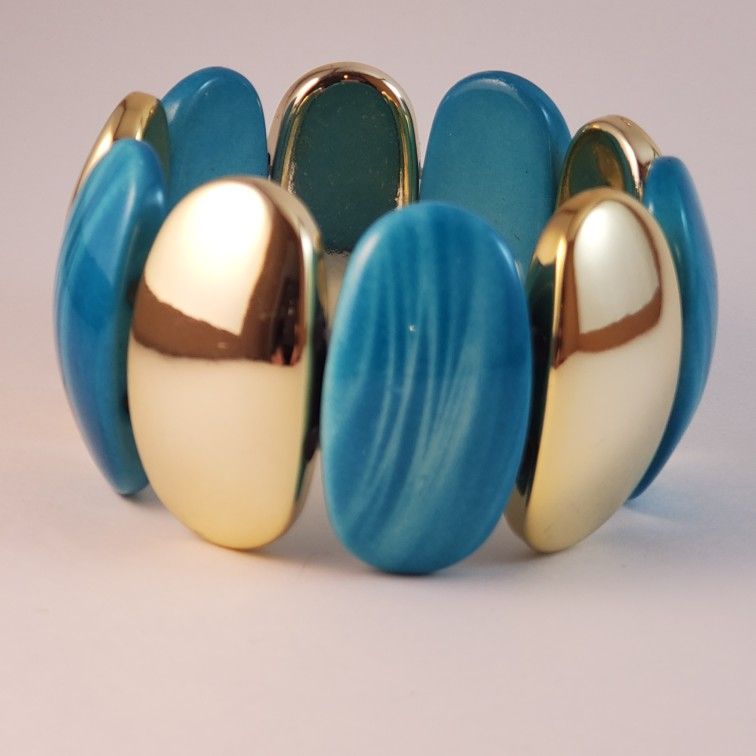 Enameled Stretch Bracelet 