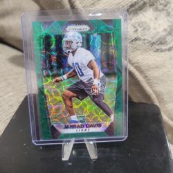 Jarrad Davis Prizm Green Scope Number 02/99 Prizm Football Card