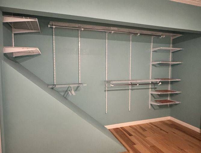 RUBBERMAID HOMEFREE SERIES CLOSET ORGANIZER KIT 4ft-8ft - WHITE - $100 OBO 