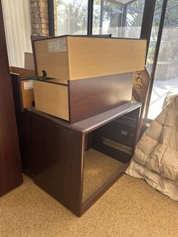 Cherry Wood File Cabinets
