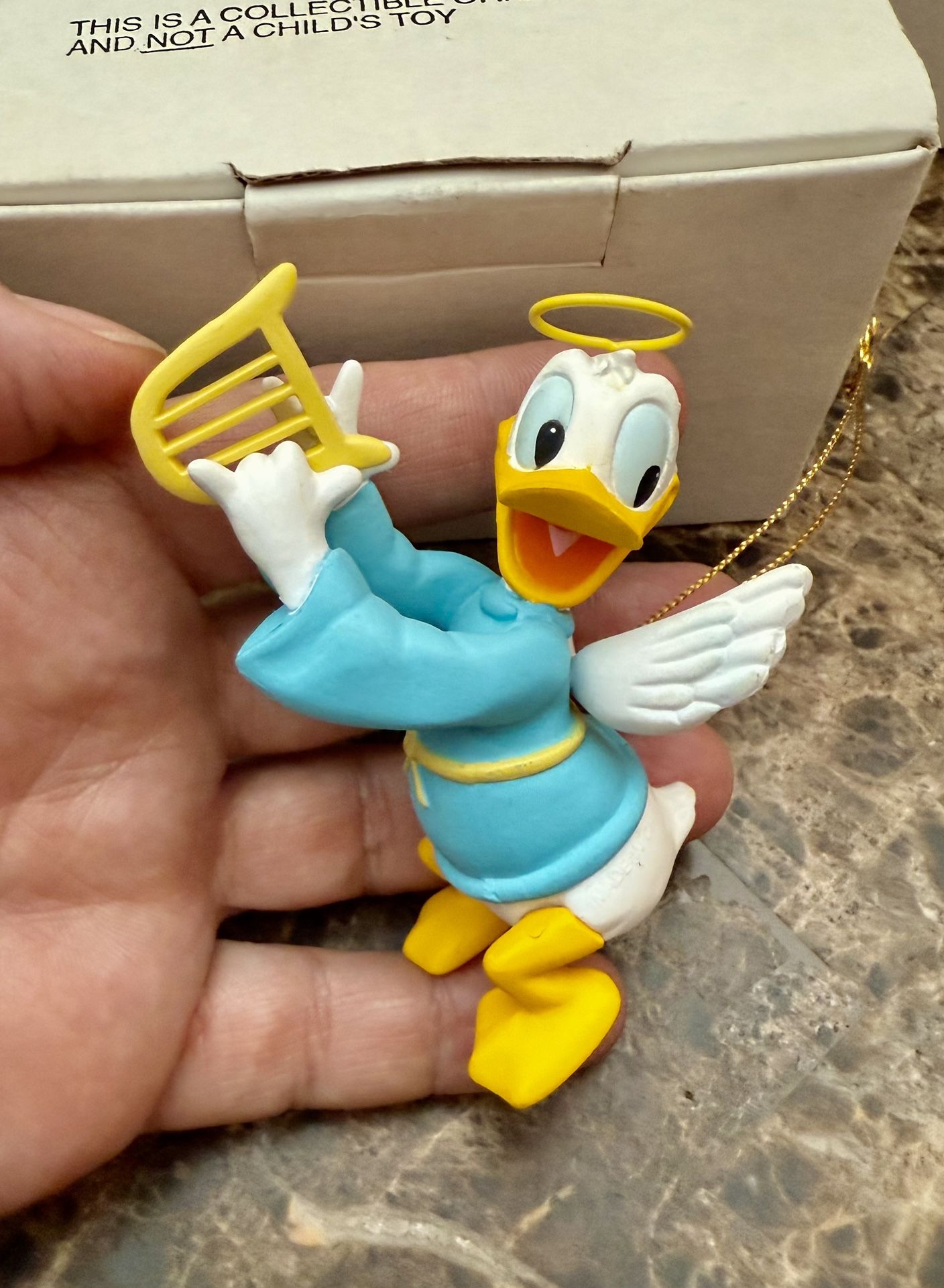 VINTAGE Christmas Magic Disney Grolier 203 DONALD DUCK Ornament original box