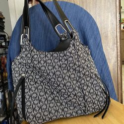 Calvin Klein, Tote Bag, Black Grey