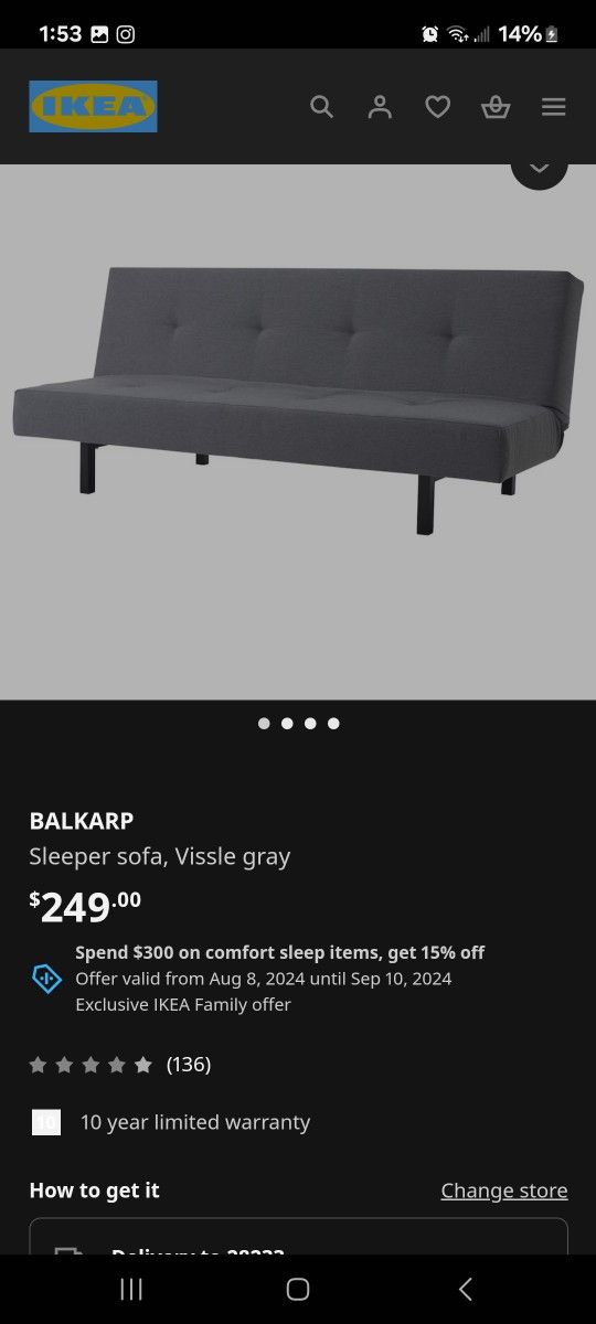 Ikea Futon Couch