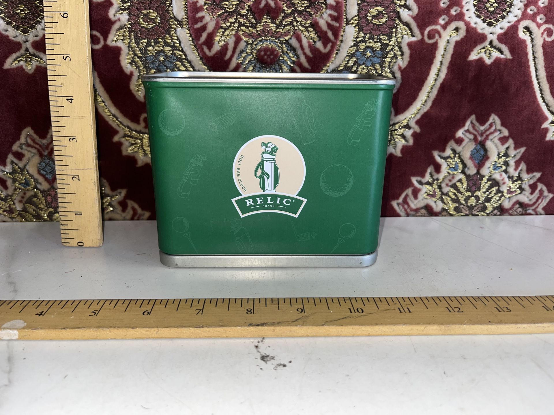 Relic Golf Bag Clock with 5 Clubs in original box