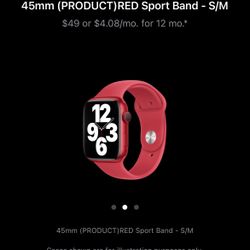 Red Apple Watch Band! Brand New In Box