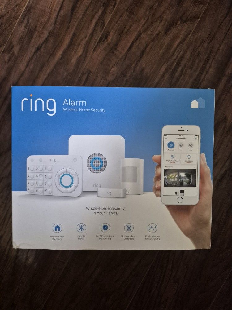 RING Alarm Wireless Home Security -White (4K11S7-0EN0)
