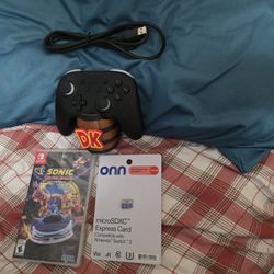 Nintendo Switch 2 Stuff (Game/256GB SD Card Express Sealed) + Switch 2 Controller/DK Stand/Cable