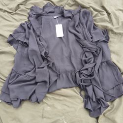 Torrid overshirt sheer blouses