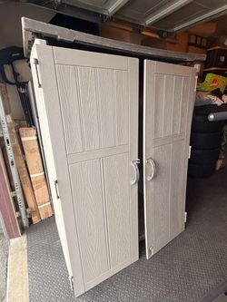 Craftsman 6x4 Outdoor Storage Shed Cabinet – Missing Door Hinges