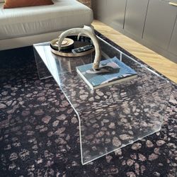 CB2 Acrylic (Clear) Coffee Table