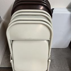 8 Metal Folding Chairs