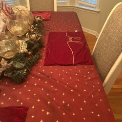 Dining Room Set  4 Chairs Extension 