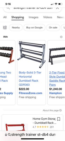 Dumbbells Rack Gd Condition 