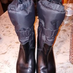 UGG Cassidy 1943 Nylon Leather Wedge Boots

