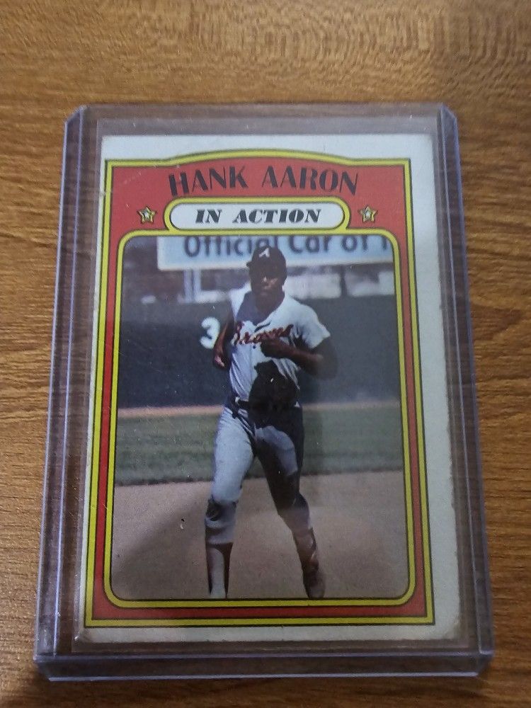1972 Topps In Action Hank Aarron 