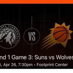 5 Tickets To Suns At Wolves Is Available 