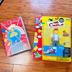 The Simpsons Action Figure Snake & a VHS tape