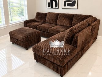 Fluffy Reversible Sectionals + Ottoman
