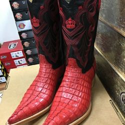 Alligator and Ostrich Boots