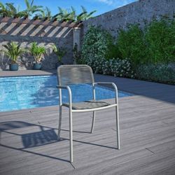 BRAND NEW Outdoor Furniture Rope Stackable Black Chair
